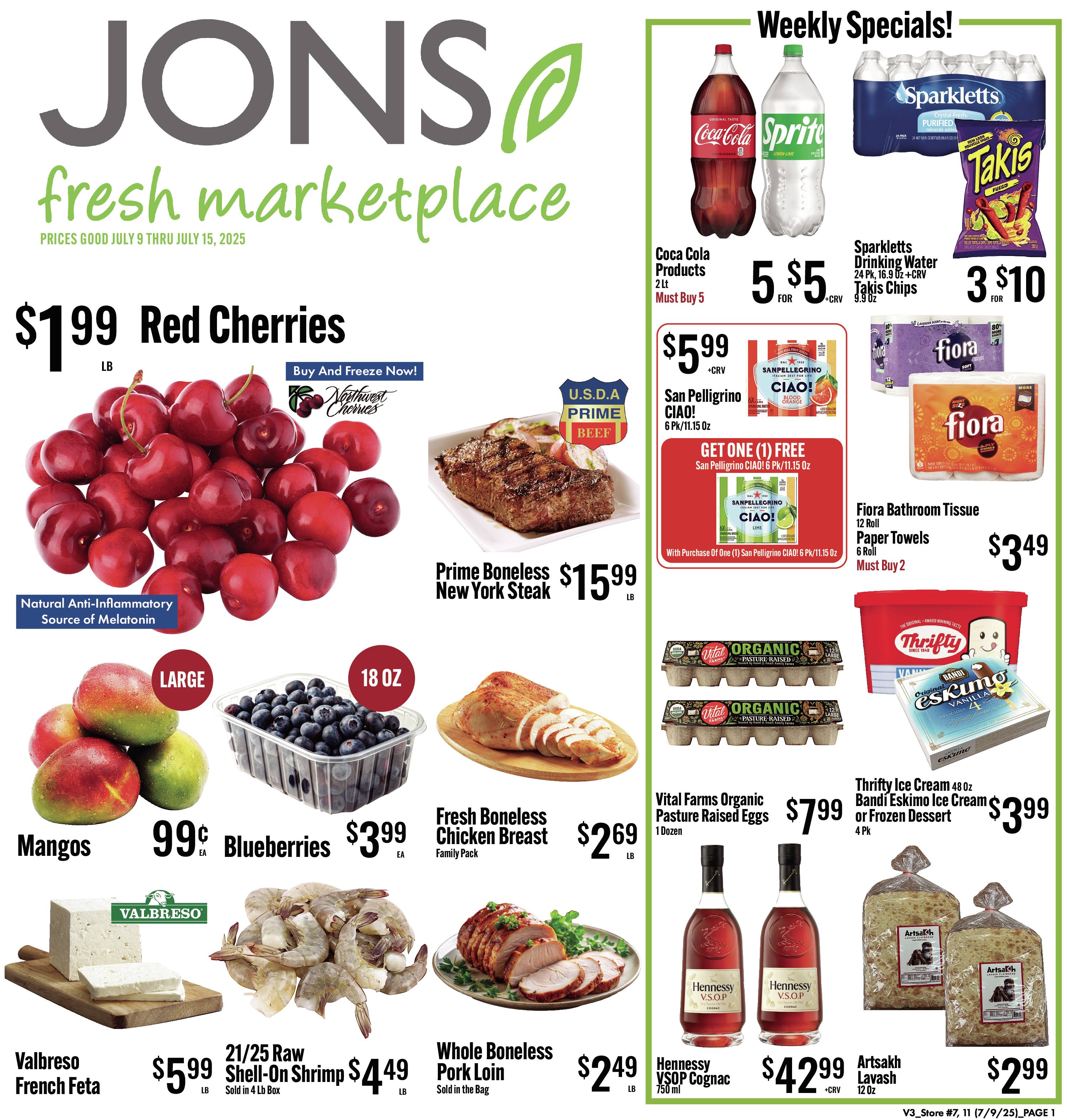Jons Fresh Marketplace Weekly Ad Page 1